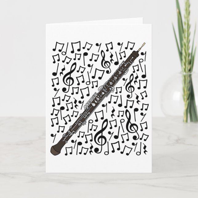 Oboe Musical Notes Woodwind Music Teacher (Front)