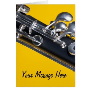 Oboe on Yellow Background