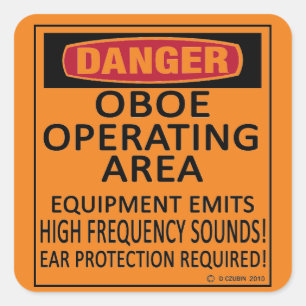 Oboe Operating Area Square Sticker