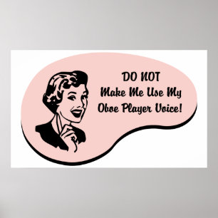 Oboe Player Voice Poster