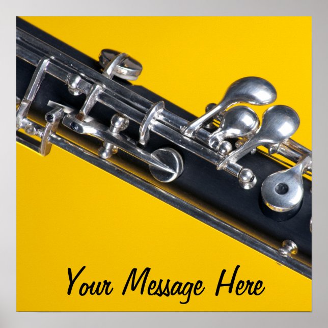 Oboe poster on yellow background (Front)