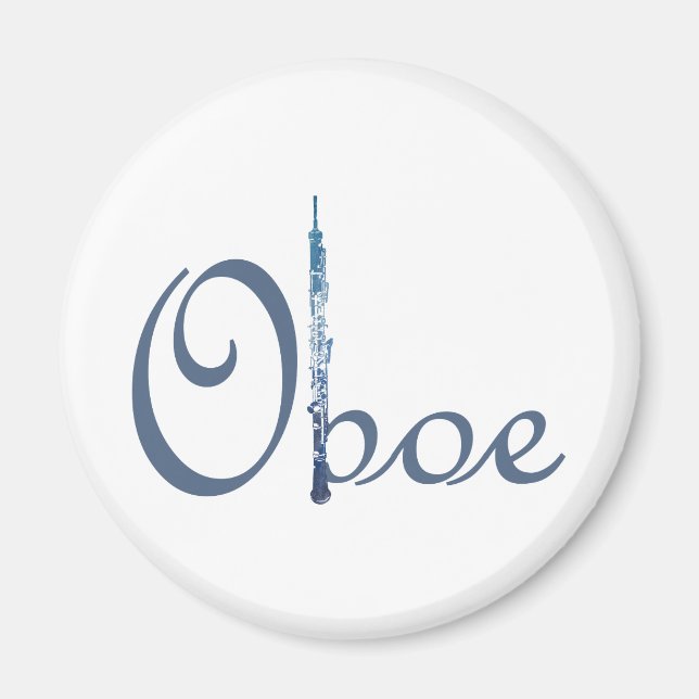 Oboe Script Magnet (Front)