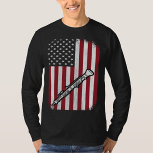 Oboe Vintage American Flag Oboist 4th July T-Shirt