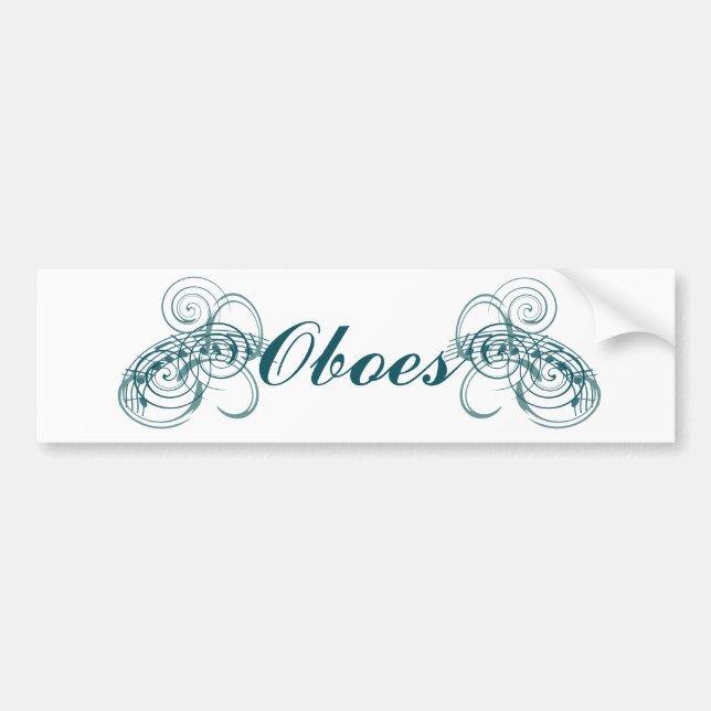Oboes Bumper Sticker (Front)