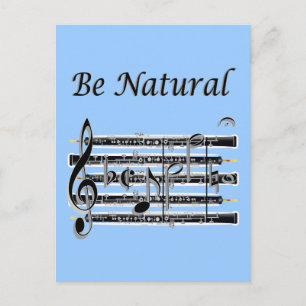 Oboists Know How to B Natural Postcard