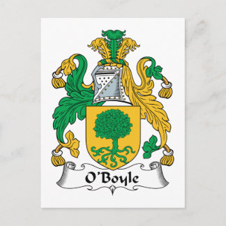 O'Boyle Family Crest Postcard
