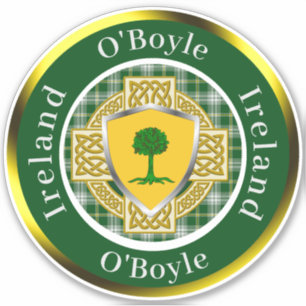 O'Boyle Shield & Celtic Cross Personalized