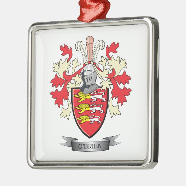 O'Brien Coat of Arms Metal Tree Decoration (Left)