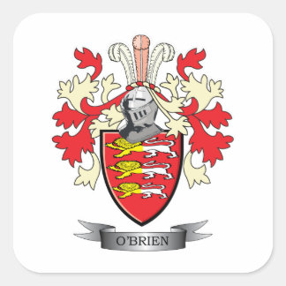 O'Brien Coat of Arms Square Sticker