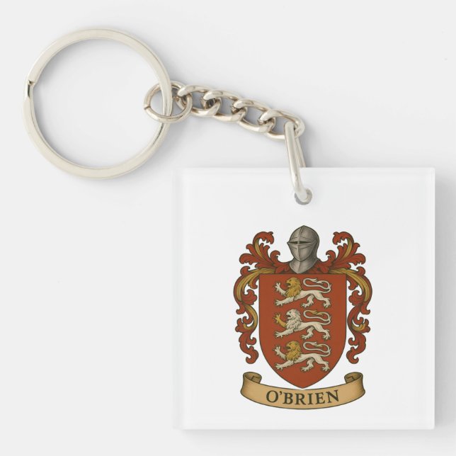 O'Brien Family Crest Keychain (Front)