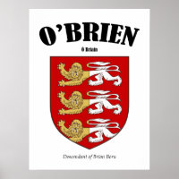 O'Brien Family Crest Translation & Meaning