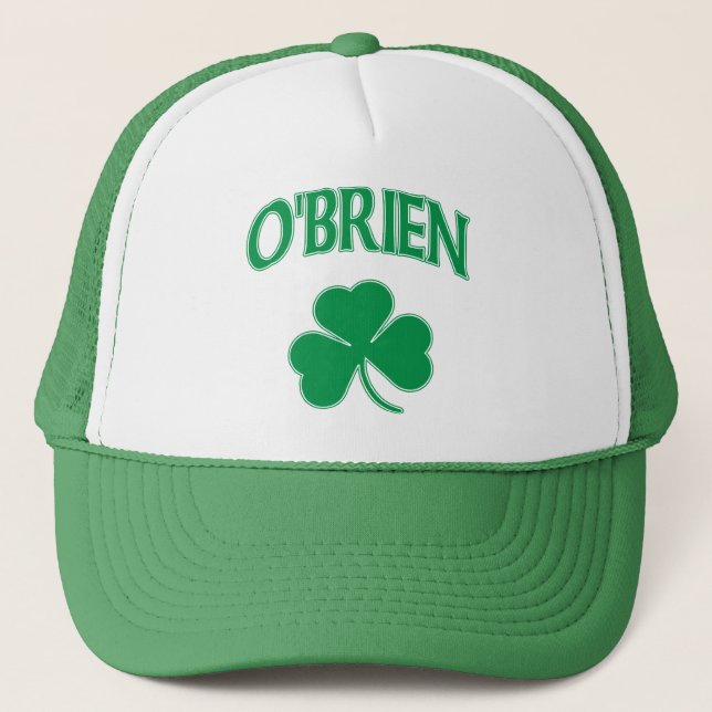 O'brien Irish Shamrock t shirt Trucker Hat (Front)