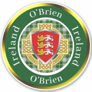 O'Brien Irish Shield & Celtic Cross Personalised
