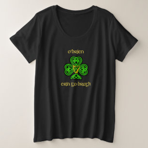O'Brien Irish T-Shirt with Celtic Knot Plus Size
