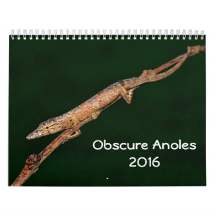 Obscure Anoles 2016 - An Anole Annals Production Calendar