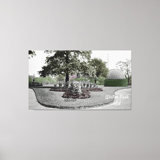 Observatory Weston Park Sheffield England  1916 Canvas Print (Front)