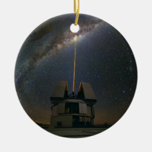 Observing the Milky Way using the Laser Guide Star Ceramic Tree Decoration