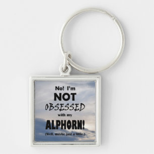 Obsessed Alphorn Key Ring