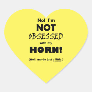 Obsessed Horn Heart Sticker