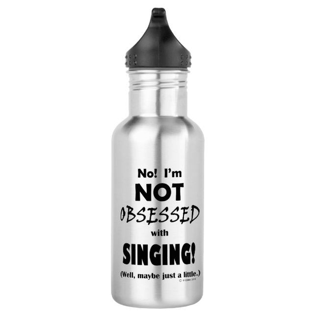 Obsessed Singing 532 Ml Water Bottle (Right)