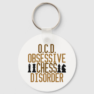 Obsessed with Chess Key Ring