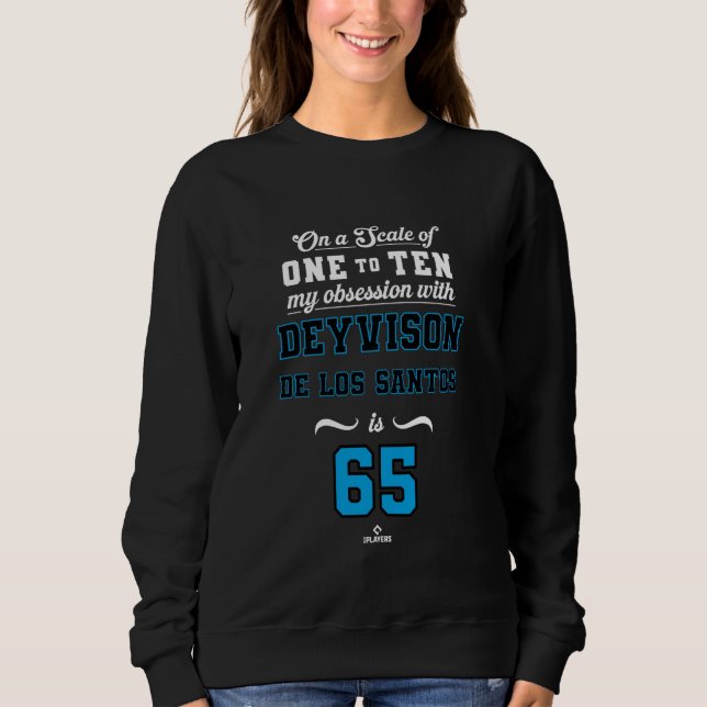 Obsession Deyvison De Los Santos 65 Miami MLBPA Sweatshirt (Front)