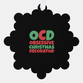 Obsessive Christmas Decorator Tree Decoration Card