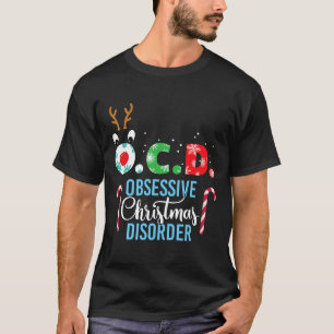 Obsessive Christmas Disorder! Reindeer Antlers Gif T-Shirt