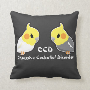 Obsessive Cockatiel Disorder Cushion