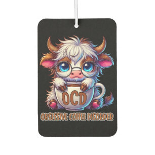 Obsessive Coffee Disorder Car Air Freshener