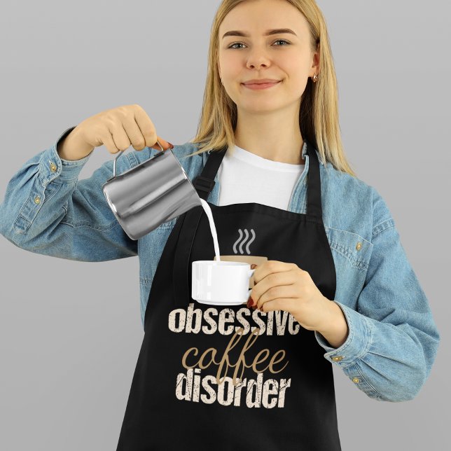 Obsessive Coffee Disorder | Cute Barista Apron (Creator Uploaded)