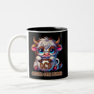 Obsessive Coffee Disorder  Two-Tone Coffee Mug