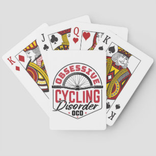 Obsessive Cycling Disorder Bicyclist Playing Cards