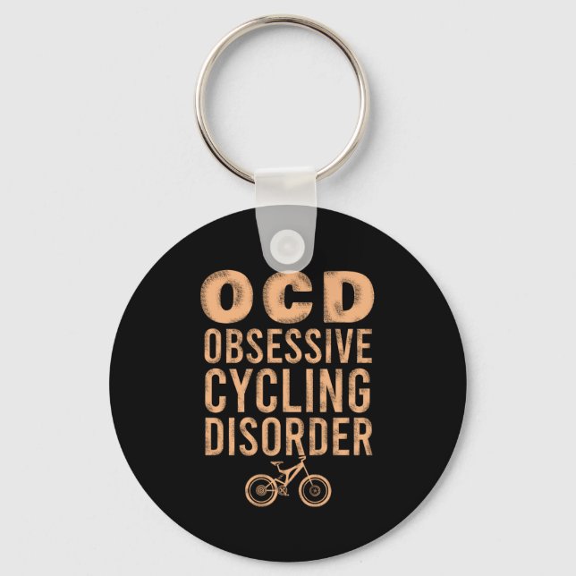 Obsessive cycling disorder key ring (Front)