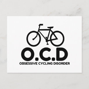 Obsessive Cycling Disorder Postcard
