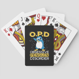 Obsessive Penguin Disorder Playing Cards