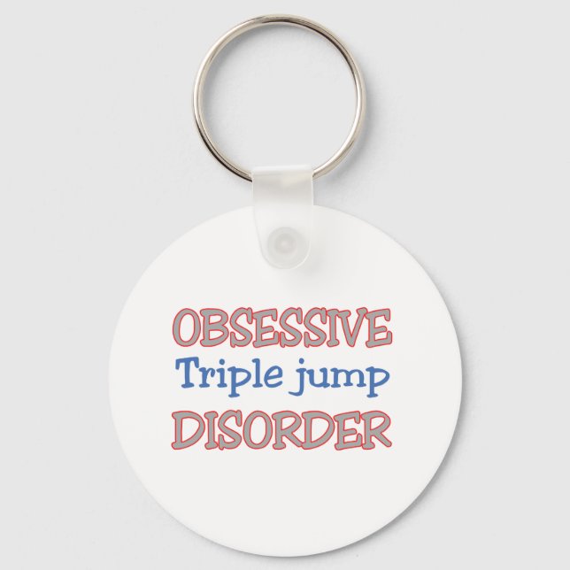 Obsessive Triple jump Disorder Key Ring (Front)
