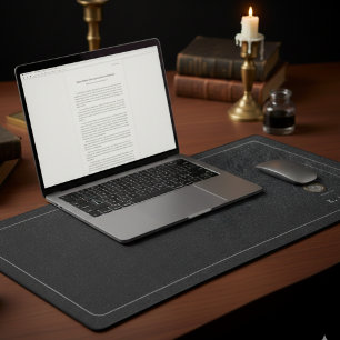 Obsidian Black Royal Society Desk Mat