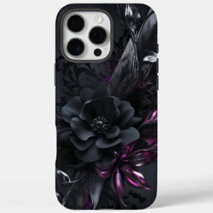 Obsidian Bloom   Dark Floral Elegance iPhone 16 Pro Max Case