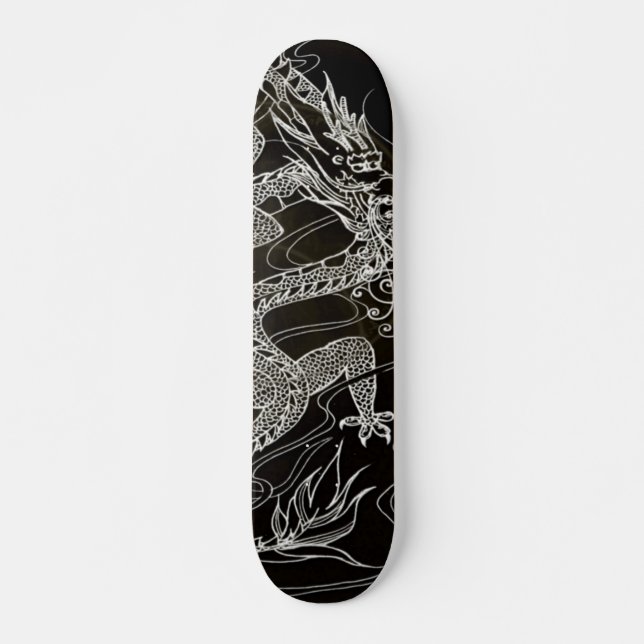 Obsidian Dragon Element Custom Pro Park Board Skateboard (Front)
