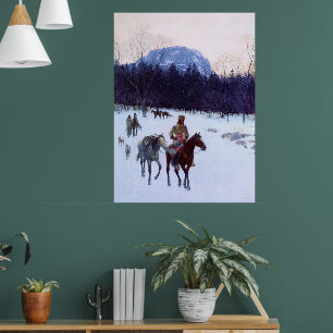 Obsidian Mountain in the Yellowstone Henry Farny Poster