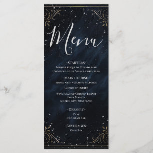 Obsidian Oracle Midnight Elegance Wedding Menu