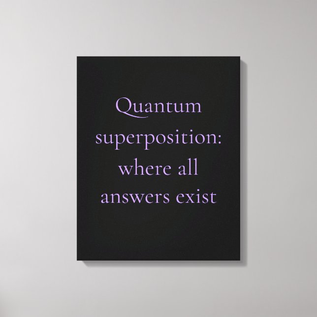 Obsidian Purple Quantum Graphic Canvas Print (Front)