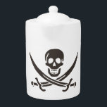 Obsidian Skull Swords Pirate flag of Calico Jack<br><div class="desc">A low growl rumbled across the waves, not from the storm brewing on the horizon, but from Captain Jack's throat. His dark eyes, usually gleaming with mischief, held a steely glint as he surveyed the approaching ship. The "Revenge, " his sloop, heeled slightly in the choppy water, its black hull...</div>