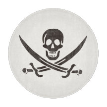 Obsidian Skull Swords Pirate flag of Calico Jack