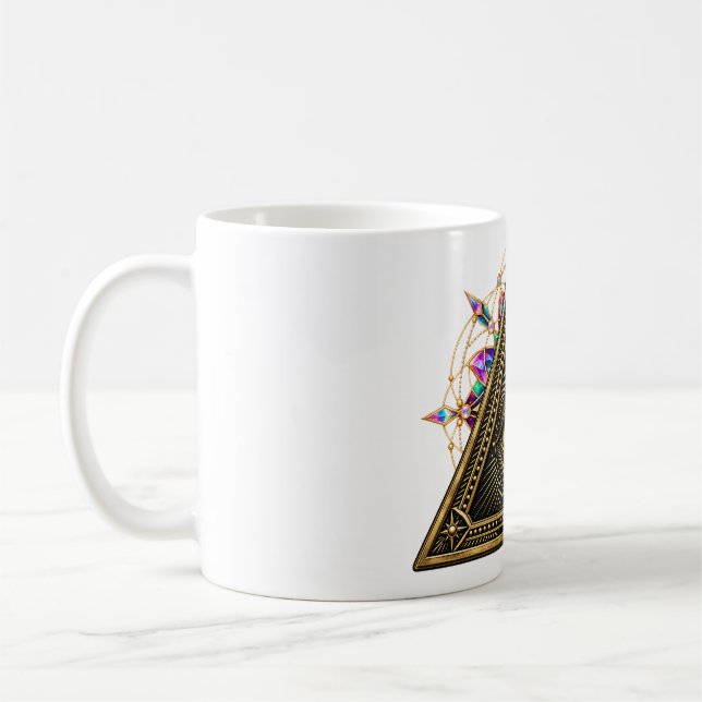 Obsidian Triad Eye Coffee Mug (Left)