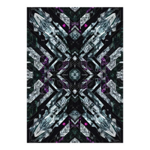 Obsidian Vault: Violet Shard Protocol Photo Print