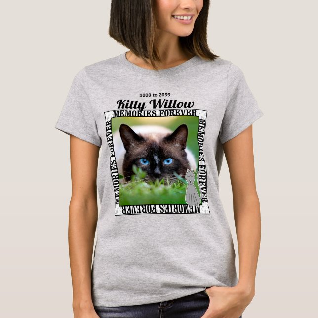OBSOLETE DESIGN Remember Your Cat Photo T-Shirt (Front)