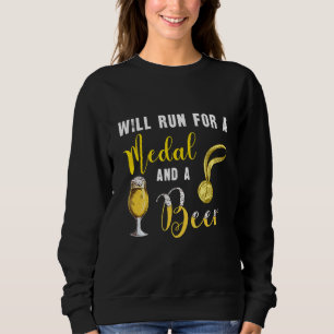 Obstacle Course Race Tee Will Run For A Medal And