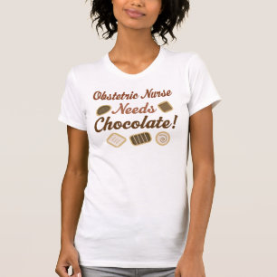 Obstetric Nurse Chocolate T-Shirt
